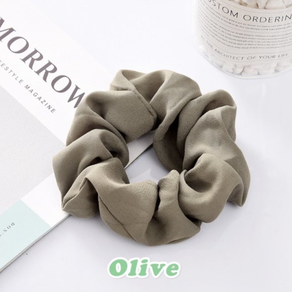 Set of 9 Scrunchies Satin Scrunchies - Picture 4 of 10